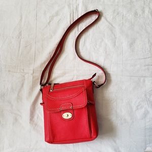 BOC Red Vegan 10x10 Crossbody Travel Purse